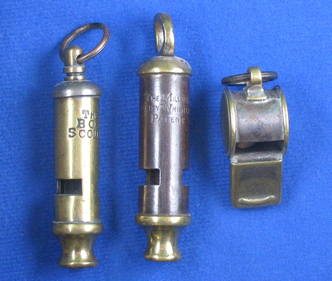 Steel and Brass Whistles