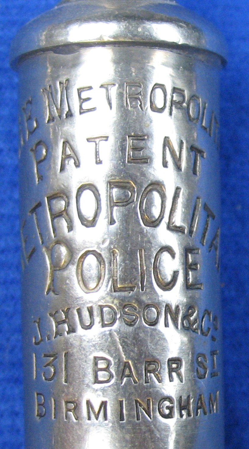 Metropolitan police whistles