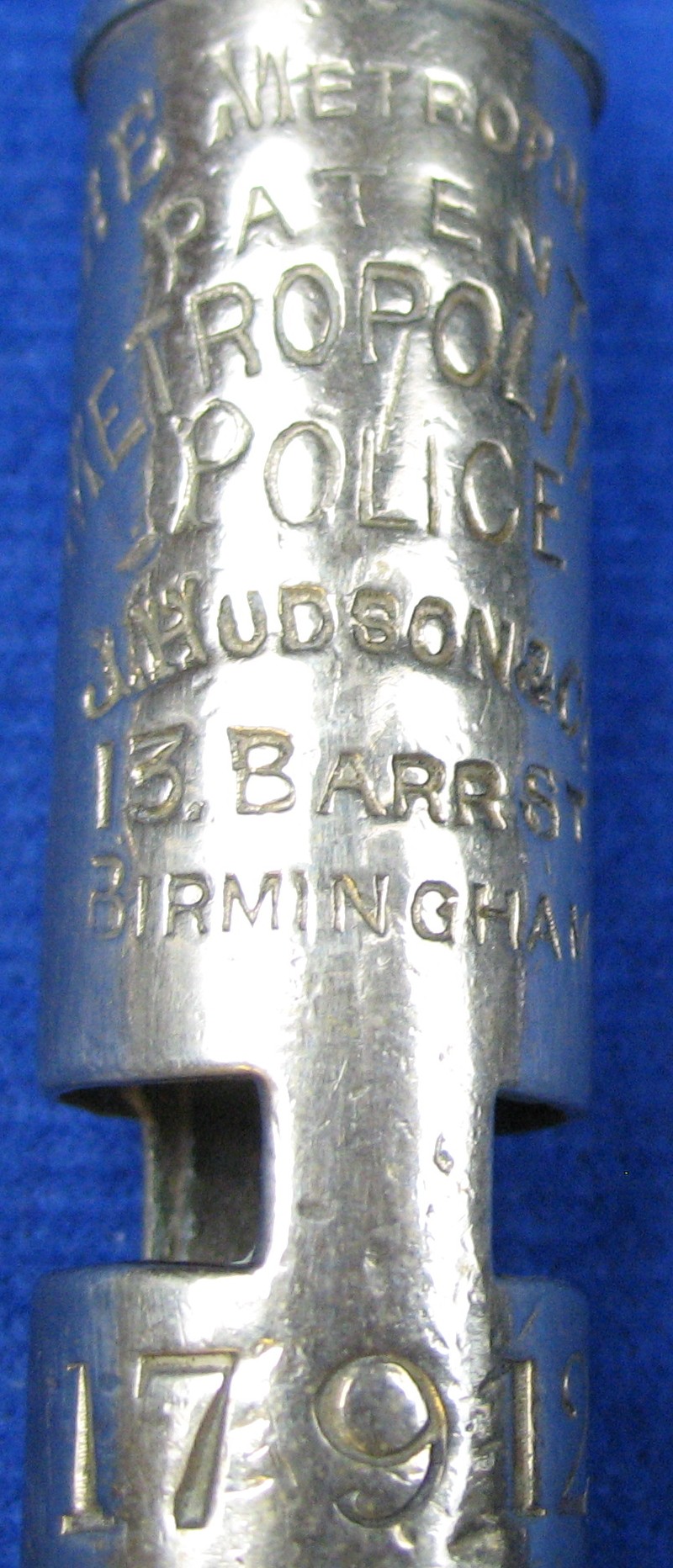 [骨董] Metropolitan Police Whistle 1913