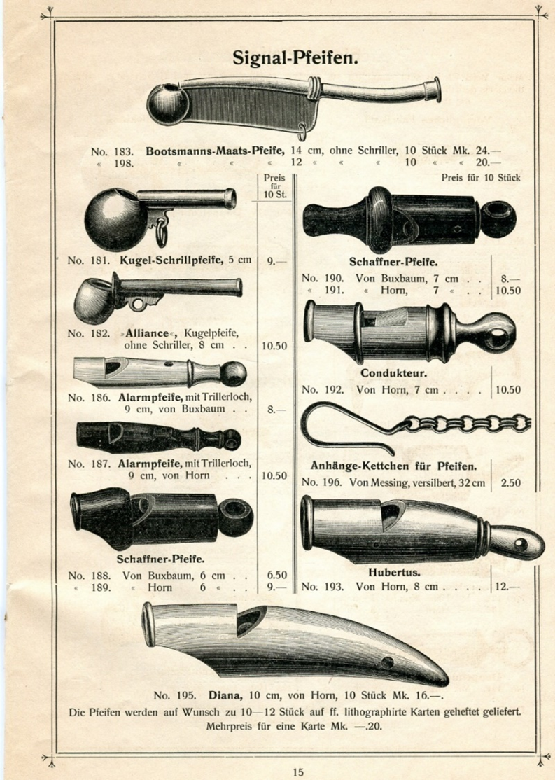 plant and animal whistles