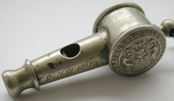 Hiatt Cambridge Borough Police whistle