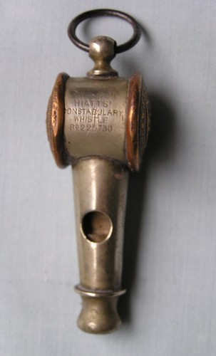 Hiatt Brookwood Asylum whistle reverse