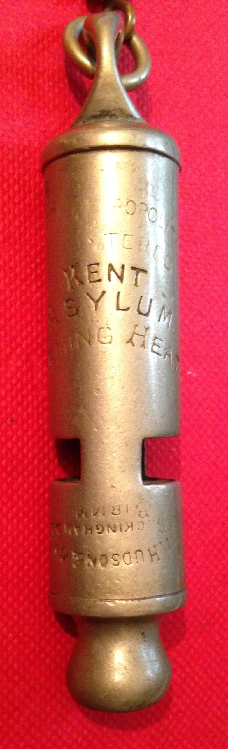 registered Metropolitan whistle example, asylum issue, Tackagain Collection
