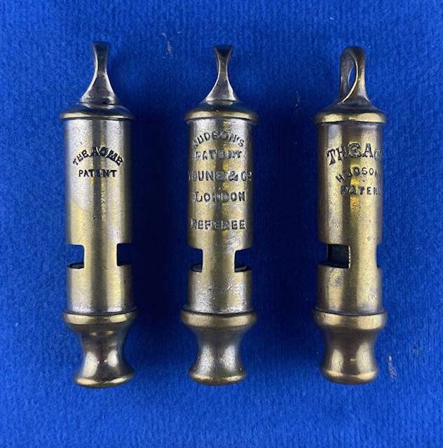 Hudson Acme Model 048 Tubular Whistle Showing Full Body, Windows, And Overall Proportions