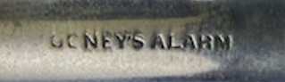 Coney Alarm Font Comparison Showing Distinct Stamp Style Versus Central Whistle
